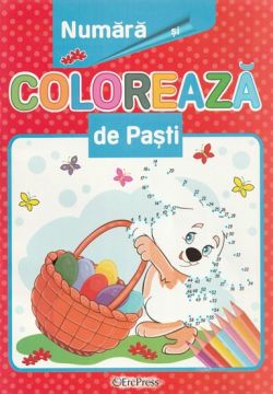 Numara si coloreaza de Pasti