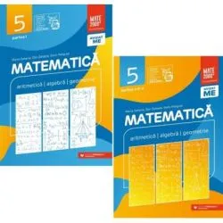 Pachet Consolidare 2024 clasa a 5-a. Matematica. Aritmetica, algebra, geometrie (partea 1 si partea a 2-a) de Maria Zaharia