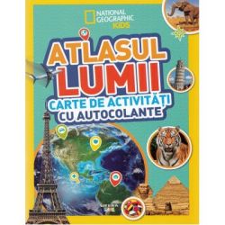 Atlasul lumii. Carte de activitati cu autocolante
