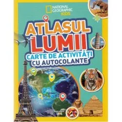 Atlasul lumii. Carte de activitati cu autocolante