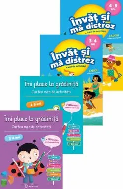 Imi place la gradinita   Invat si ma distrez (3-4 ani, 4-5 ani) de Brigitte Salinas