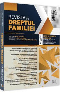 Revista de Dreptul Familiei. Supliment 2021