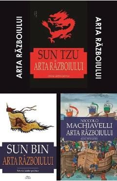 Pachet 3 volume: Arta razboiului. Sun TzuSun BinNiccolo Machiavelli