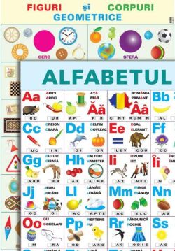 Planșă didactică - Alfabetul și figuri geometrice