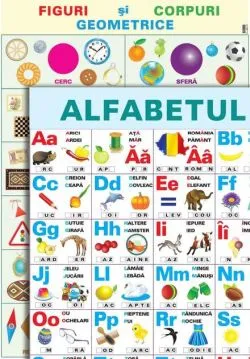 Planșă didactică - Alfabetul și figuri geometrice
