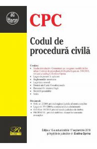 Codul de procedura civila. Act. 17 septembrie 2019