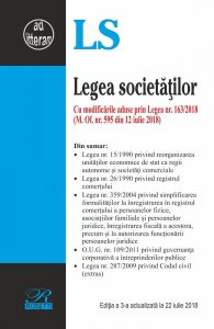 Legea societatilor - Editia a 3-a (2018-07-22)