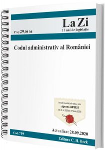 Codul administrativ al României. Actualizat la 28.09.2020 (ediție spiralată)