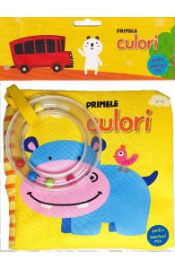 Primele culori pentru bebelusul meu. Carte din material textil si jucarie