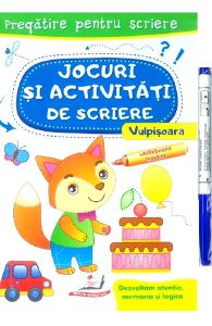 Scrie si sterge. Vulpisoara. Jocuri si activitati de scriere. Caiet refolosibilwhiteboard marker