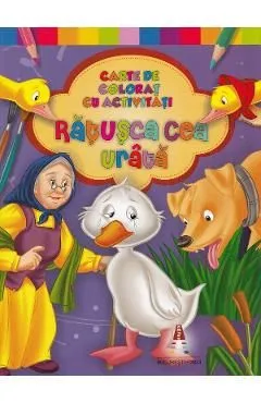 Ratusca cea urata. Carte de colorat cu activitati
