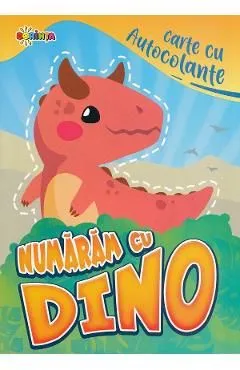 Carte cu autocolante. Numaram cu Dino de Autor Anonim