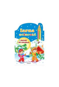 Iarna colorată, 3-5 ani. Jocuri de colorat