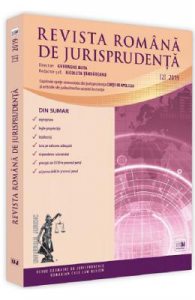 Revista romana de jurisprudenta Nr. 2 din 2019