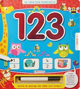 123. Sa invatam numerele. Scrii si stergi de cate ori vrei!