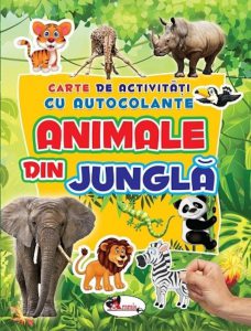 Carte de activitati - animale din jungla