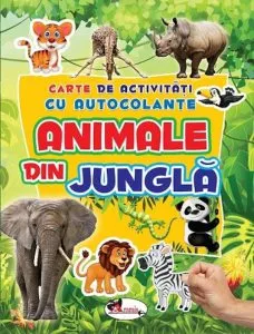 Carte de activitati - animale din jungla