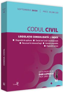 Codul civil. Legislație consolidată și index (septembrie 2020)