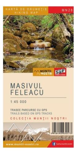 Masivul Feleacu. Hartă de drumeție