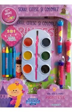 Scriu, citesc si colorez. Printese