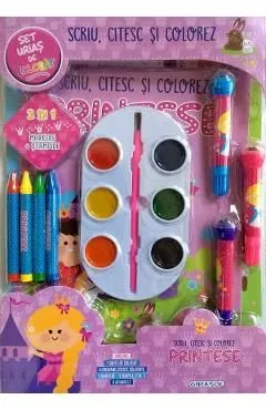 Scriu, citesc si colorez. Printese