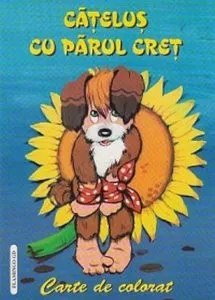 Catelus cu parul cret - Carte de colorat