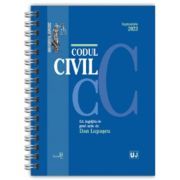 Codul civil, septembrie 2023. EDITIE SPIRALATA, tiparita pe hartie alba
