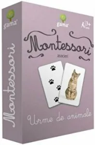 Montessori. Asocieri. Urme de animale