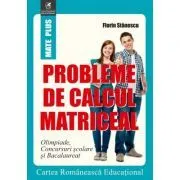 Probleme de calcul matriceal. Olimpiade. Concursuri scolare. Bacalaureat de Flori Stanescu