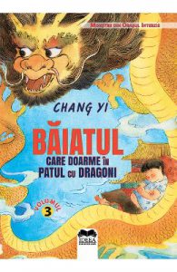 Baiatul care doarme in patul cu dragoni