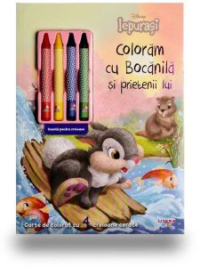 Disney. Iepurasi. Colorăm cu Bocănilă și prietenii lui (conține 4 creioane cerate)