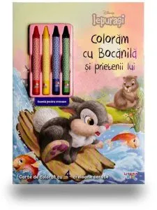Disney. Iepurasi. Colorăm cu Bocănilă și prietenii lui (conține 4 creioane cerate)