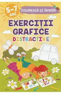 Exercitii grafice distractive. Coloreaza si invata 5-7 ani de Luminita Albu