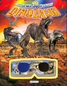 Cartea mea 3D de colorat - Dinozauri