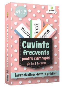 Cuvinte frecvente pentru citit rapid de la 1 la 200