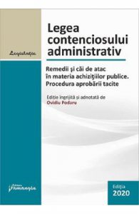 Legea contenciosului administrativ Act. 23 Octombrie 2020