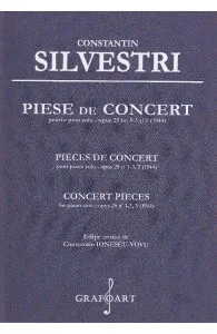 Piese de Concert pentru Pian solo opus 25 nr.1-3 si 5 de Constantin Silvestri