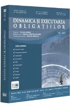 Revista romana de jurisprudenta Nr.4 din 2023. Dinamica si executarea obligatiilor