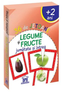 36 de Jetoane - Legume șI Fructe (jumătate și întreg)