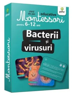 Bacterii și virusuri. Cărți de joc Montessori pentru 6-12 ani
