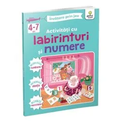 Activ. cu labirinturi si numere 4-7 ani - Invatare prin joc de Anonim