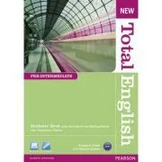 New Total English Pre-Intermediate Students' Book with Active Book and MyLab Pack de Araminta Crace