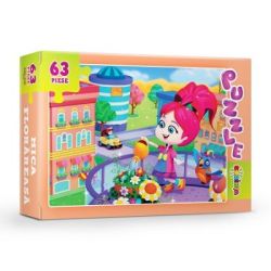 Puzzle. Mica florareasa, 63 piese
