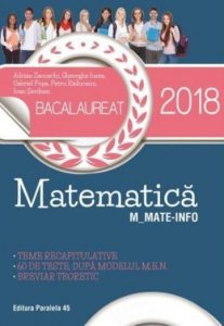 Bac 2018. Matematica. Mate-info