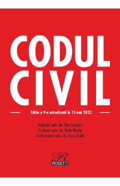 Codul civil Ed.9 Act.15 mai 2023