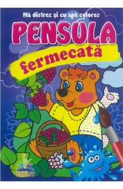 Pensula fermecata. Ma distrez si cu apa colorez. Ursulica
