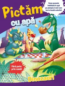 Pictam cu apa. Dinozauri