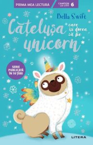Catelusa care isi dorea sa fie unicorn