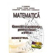 Matematica. Exercitii si probleme pentru clasa a 8-a semestrul 1 de D. Schneider