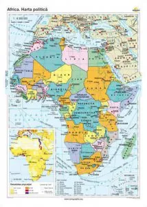 Africa. Harta politica